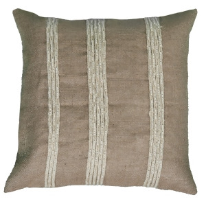 Rizzy Home Pillow Cover With Hidden Zipper In Natural And Natural Set of 2 - All