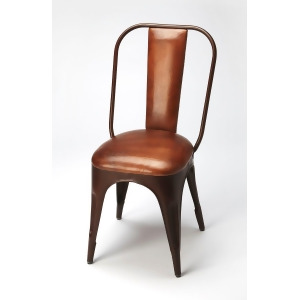 Butler Riggins Iron Leather Side Chair - All