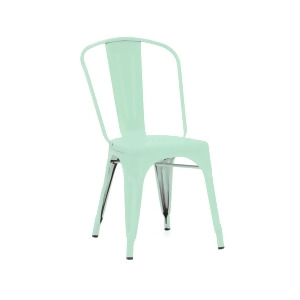 Design Lab Dreux Matte Mint Steel Side Chair Set of 4 - All