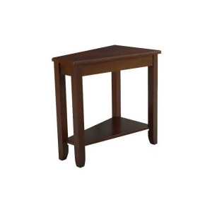 Hammary Chairsides Wedge Chairside Table in Cherry - All