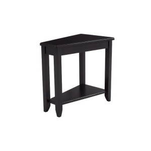 Hammary Chairsides Wedge Chairside Table in Black - All