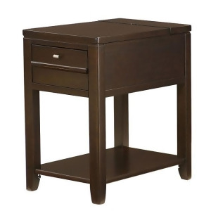Hammary Chairsides Downtown Chairside Table in Espresso - All