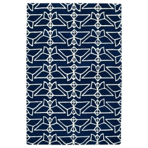 Kaleen Origami Rug In Navy - All