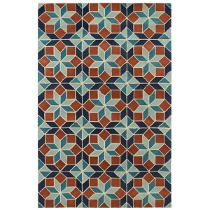 Kaleen Rosaic Rug In Turquoise - All