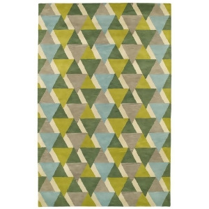 Kaleen Rosaic Rug In Lime Green - All