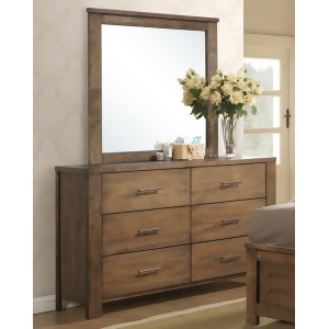 Progressive Furniture Brayden Drawer Dresser w/Mirror in Satin Mindi - All