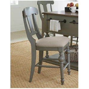 Progressive Furniture Colonnades Slat Counter Chair in Putty Oak Set of 2 - All