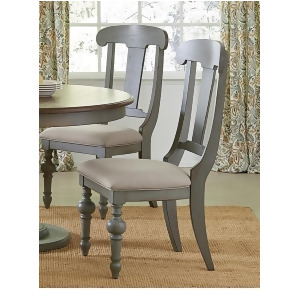 Progressive Furniture Colonnades Slat Dining Chair in Putty Oak Set of 2 - All