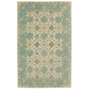 Kaleen Weathered Rug In Teal - All