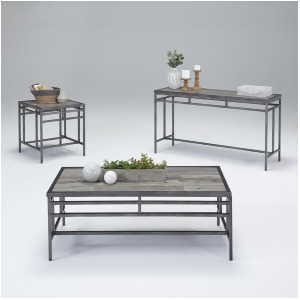 Progressive Furniture Aurora 3 Piece Rectangular Coffee Table Set in Sky Tile - All