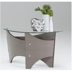 Progressive Furniture Tristar Sofa Table in Gray Walnut - All