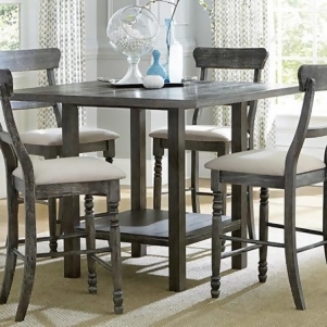 Progressive Furniture Muses Counter Table in Dove Gray - All