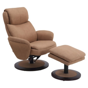 Mac Motion Comfort Chair Manual Recliner in Taupe Rio Fabric - All