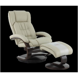 Mac Motion Oslo Manual Recliner in Beige Breathable Air Leather - All