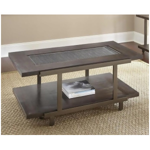Steve Silver Terrell Cocktail Table w/Casters in Smoky Brown - All