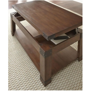 Steve Silver Arusha Lift Top Cocktail Table w/Casters in Medium Cherry - All