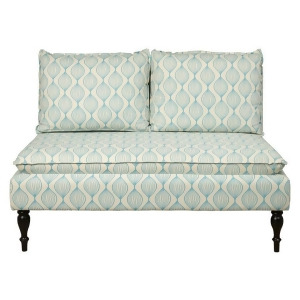 Pulaski Banquette Upholstered Pattern Blue - All