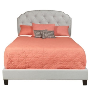 Pulaski Queen All-In-One Shaped Corners Upholstered Bed in Trespass Marmor - All