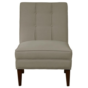 Pulaski Armless Button Back Accent Chair in Fresh Dove - All