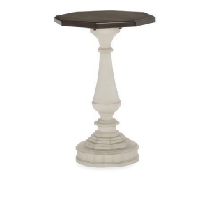 Legacy Brookhaven Chairside Table in Vintage Linen Rustic Dark Elm - All