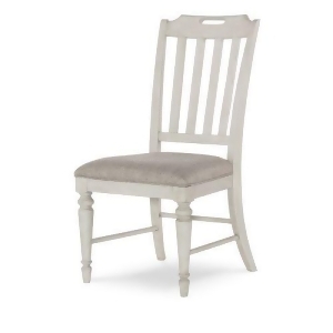 Legacy Brookhaven Slat Back Side Chair in Vintage Linen Rustic Dark Elm Set o - All