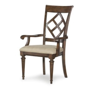 Legacy Latham Diamond Back Arm Chair in Tawny Brown Set of 2 - All