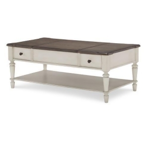 Legacy Brookhaven Lift-Top Cocktail Table in Vintage Linen Rustic Dark Elm - All