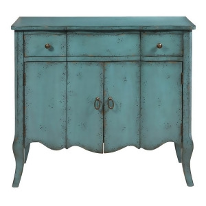 Pulaski Distressed Turquoise Accent Chest - All