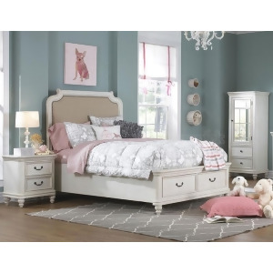 Pulaski Madison 3 Piece Upholstered Bedroom Set w/Storage Footboard - All