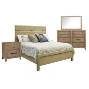Pulaski Flatbush 3 Piece Plank Style Platform Bedroom Set w/Bureau - All
