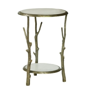 Pulaski Brady Round Marble Top Accent Table - All