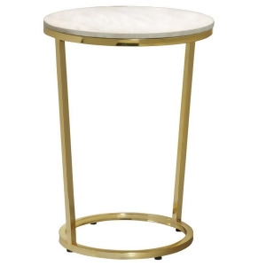 Pulaski Emory Marble Top Round Accent Table - All