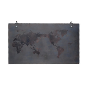 Moes Home Steel World Wall Decor - All