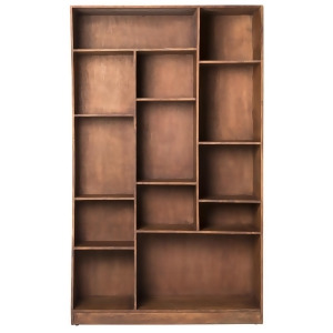 Moes Home Niagara Cube Bookcase Light Brown Right - All