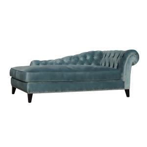 Moes Home Bibiano Chaise Velvet Blue - All