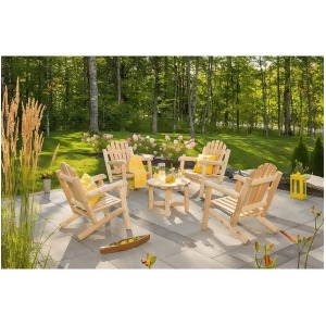 Bestar White Cedar 4 Chairs Coffee Table Set - All