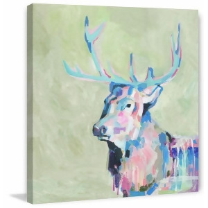 Mystical Deer Painting Print On Wrapped Canvas - All