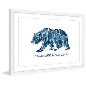 Blue Cal Repub Framed Painting Print - All