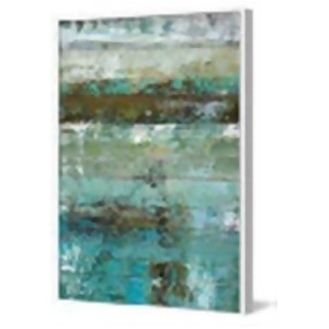 Turquoise Wonder Painting Print On Wrapped Canvas With Floater Frame - All