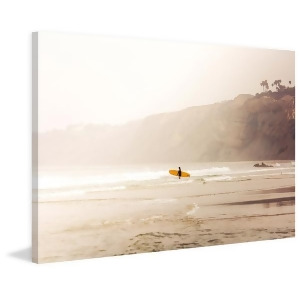 Surfer Girl Painting Print On Wrapped Canvas - All