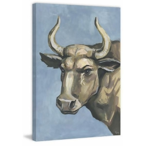 Bull Attitude Painting Print On Wrapped Canvas - All