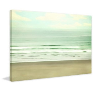 Serene Beach Or Calm Painting Print On Wrapped Canvas - All