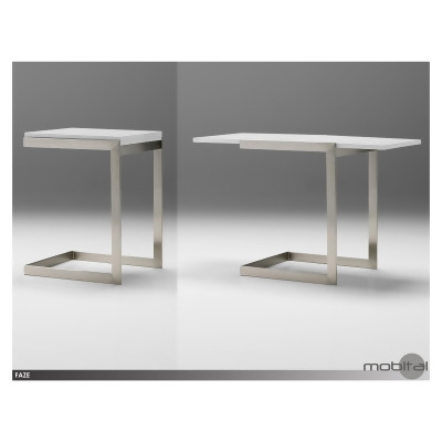Mobital Faze Folding End Table In High Gloss White From Beyond Mobital Faze Folding End Table In High