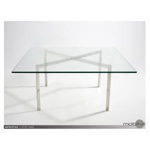 Mobital Metropolis Coffee Table In Clear Tempered Glass 12Mm - All