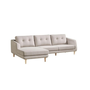 Moes Home Corey Sectional Left in Light Grey - All