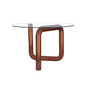 Moes Home Boa Side Table in Rose Gold - All