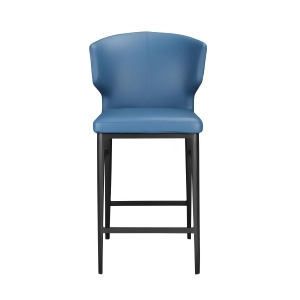 Moes Home Delaney Counter Stool Steel Blue - All