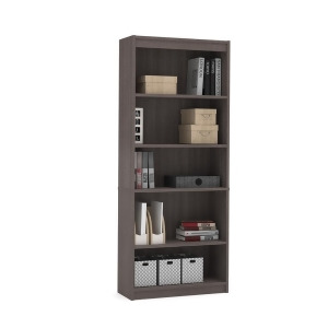 Bestar Standard Bookcase in Bark Gray - All