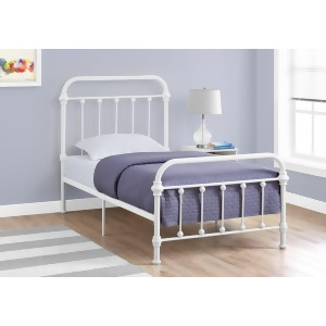 Monarch Specialties 2637 Metal Bed Frame in White - All