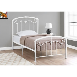 Monarch Specialties 2645 Metal Bed Frame in White - All